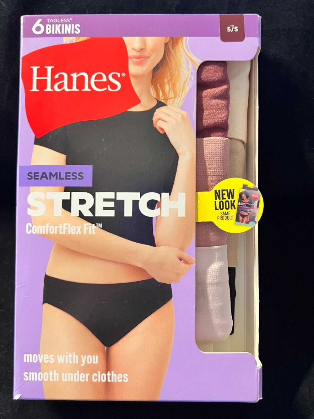 Hanes Women's Comfort Flex Fit Seamless Bikini Underwear NIB S/5